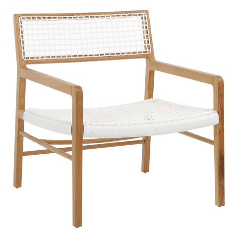 Chloe White Finish Outdoor Occasional Chair