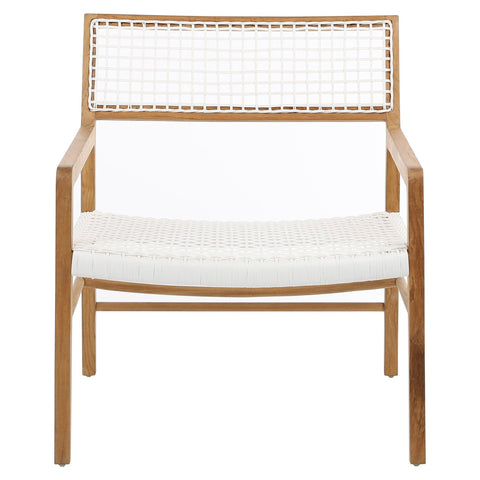Chloe White Finish Outdoor Occasional Chair