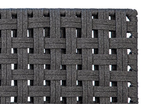 Forbes Black and Charcoal Finish Outdoor Dining Chair