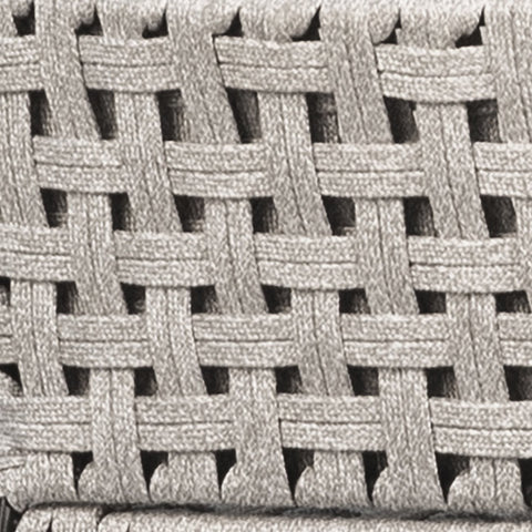Ezra Grey Rope with Black Powder Coated Frame Outdoor Counter Stool