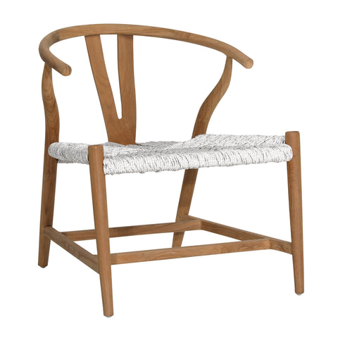 Jerico Natural and White and Light Gray Weave Occasional Chair