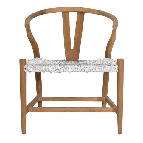 Jerico Natural and White and Light Gray Weave Occasional Chair