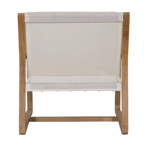 Moretti Natural and Ivory Upholstery Outdoor Occasional Chair