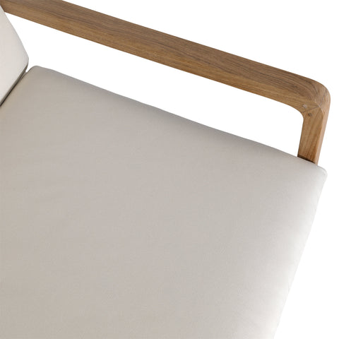 Moretti Natural and Ivory Upholstery Outdoor Occasional Chair