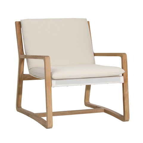 Moretti Natural and Ivory Upholstery Outdoor Occasional Chair