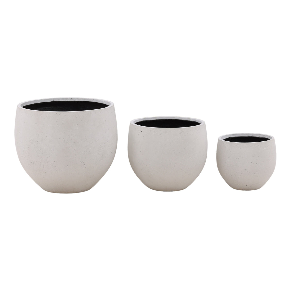 Horacio Ivory Planter Set Of 3