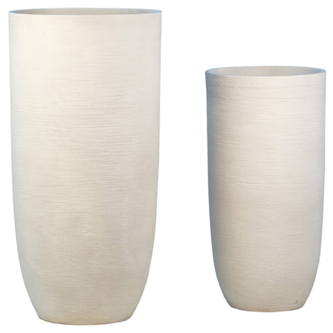 Galvin Natural White Finish Pot Set Of 2