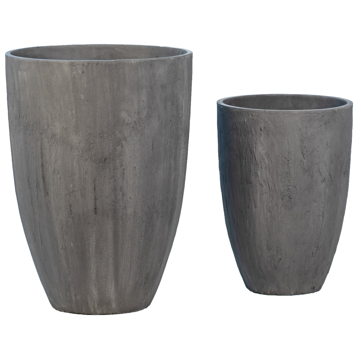 Whaley Dark Grey Concrete Finish Pot Set Of 2