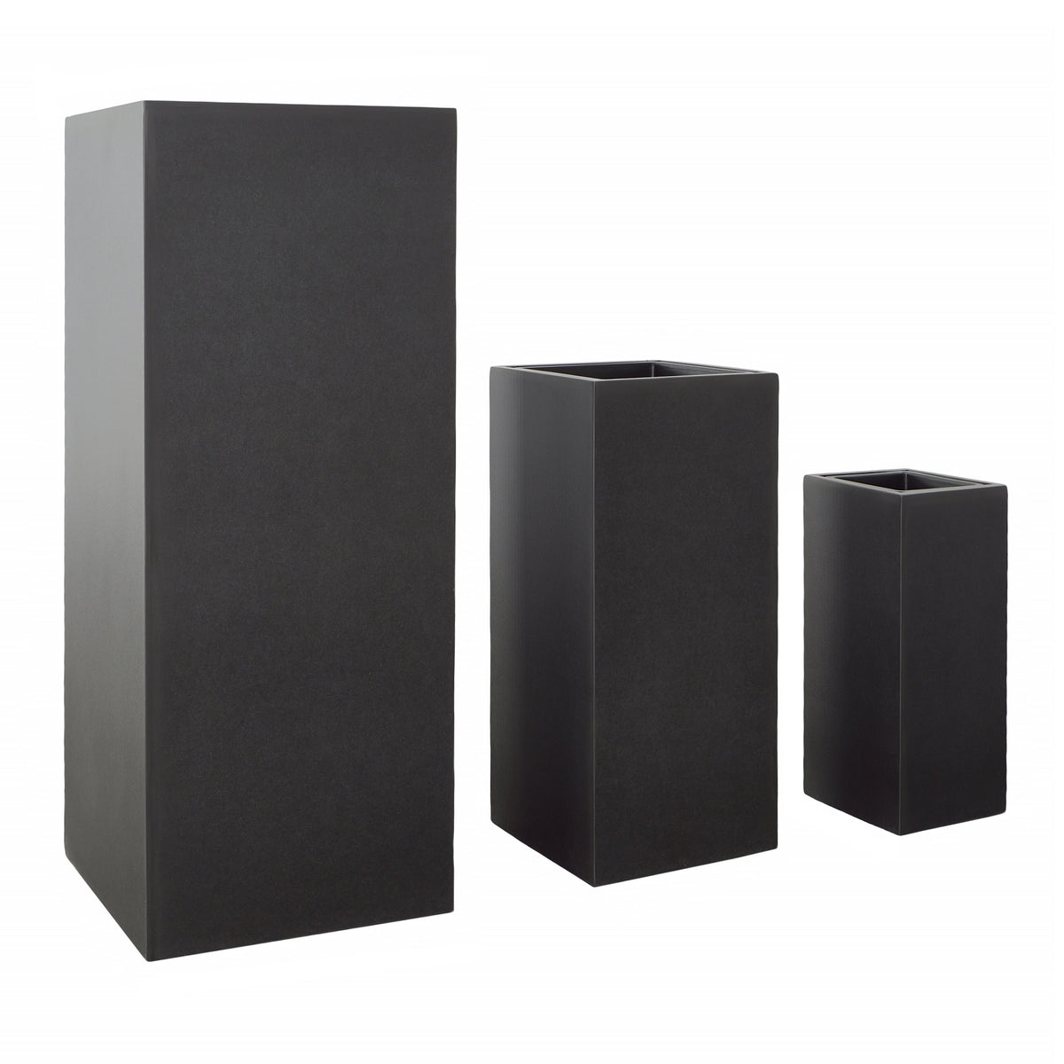 Brando Dark Grey Finish Pot Set Of 3