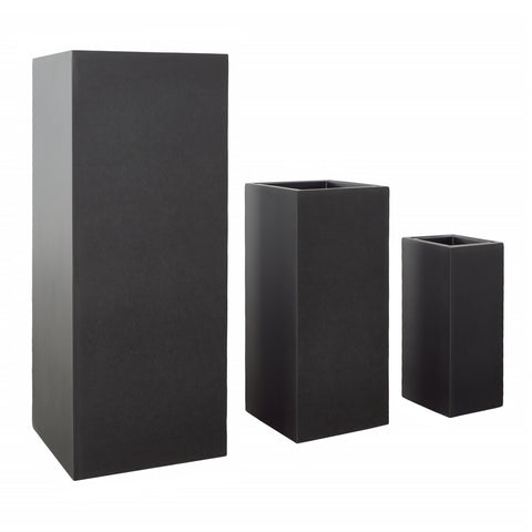 Brando Dark Grey Finish Pot Set Of 3