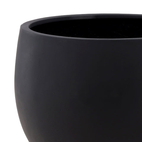 Ubaldo Black Planter Set Of 2