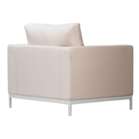 Blaydon White Sand Finish and White Base Outdoor Occasional Chair