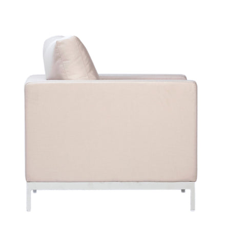 Blaydon White Sand Finish and White Base Outdoor Occasional Chair