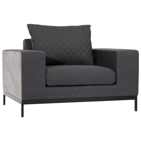 Atrim Suede Grey Occasional Chair