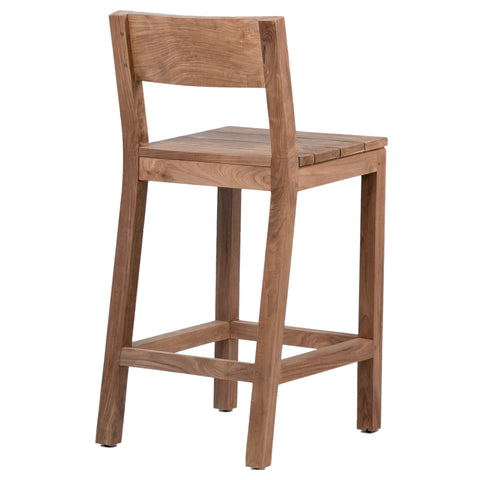Zobel Natural Finish, Unique, Slight Difference In Color May Occur Counter Stool