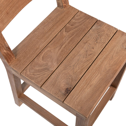 Zobel Natural Finish, Unique, Slight Difference In Color May Occur Counter Stool