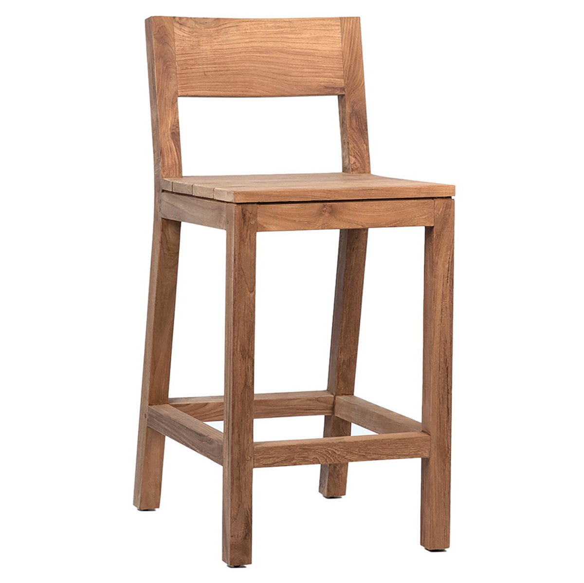 Zobel Natural Finish, Unique, Slight Difference In Color May Occur Counter Stool