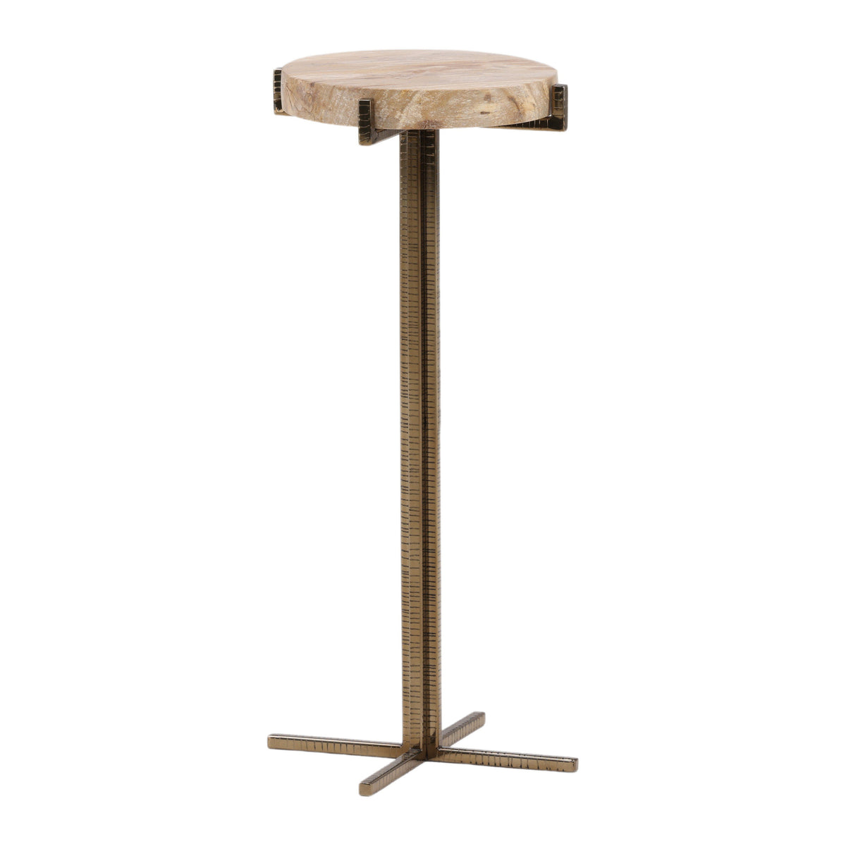 Hesper Natural and Brass Side Table