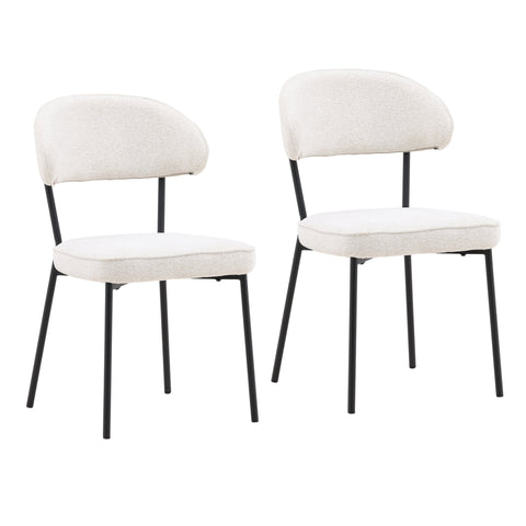 Mira Cream Dining Chair Set Of 2