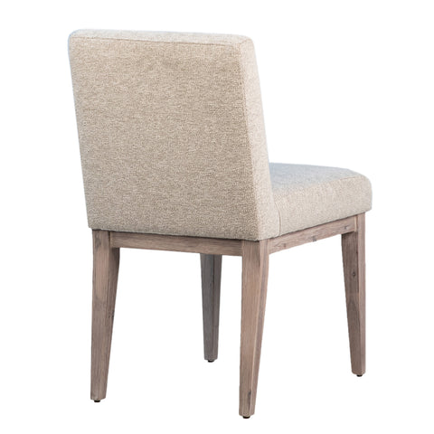 Daisy Natural Warm Wash Legs with Salt and Pepper Upholstery Dining Chair