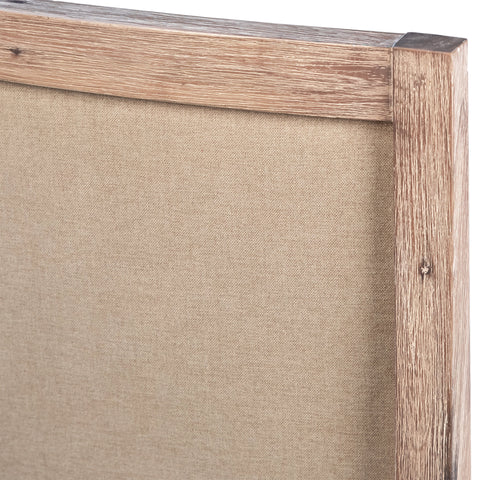 Rafael Light Warm Wash Finish and Sand Color Fabric Dining Chair