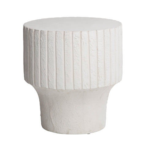 Hardwin White Finish Outdoor Side Table