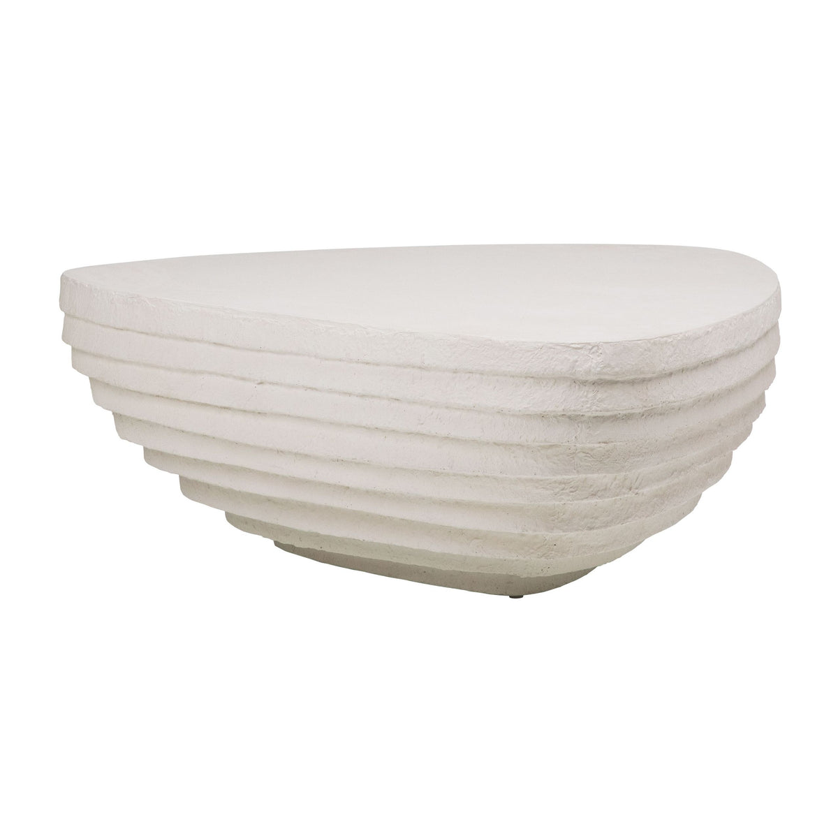 Albin White Finish Outdoor Coffee Table