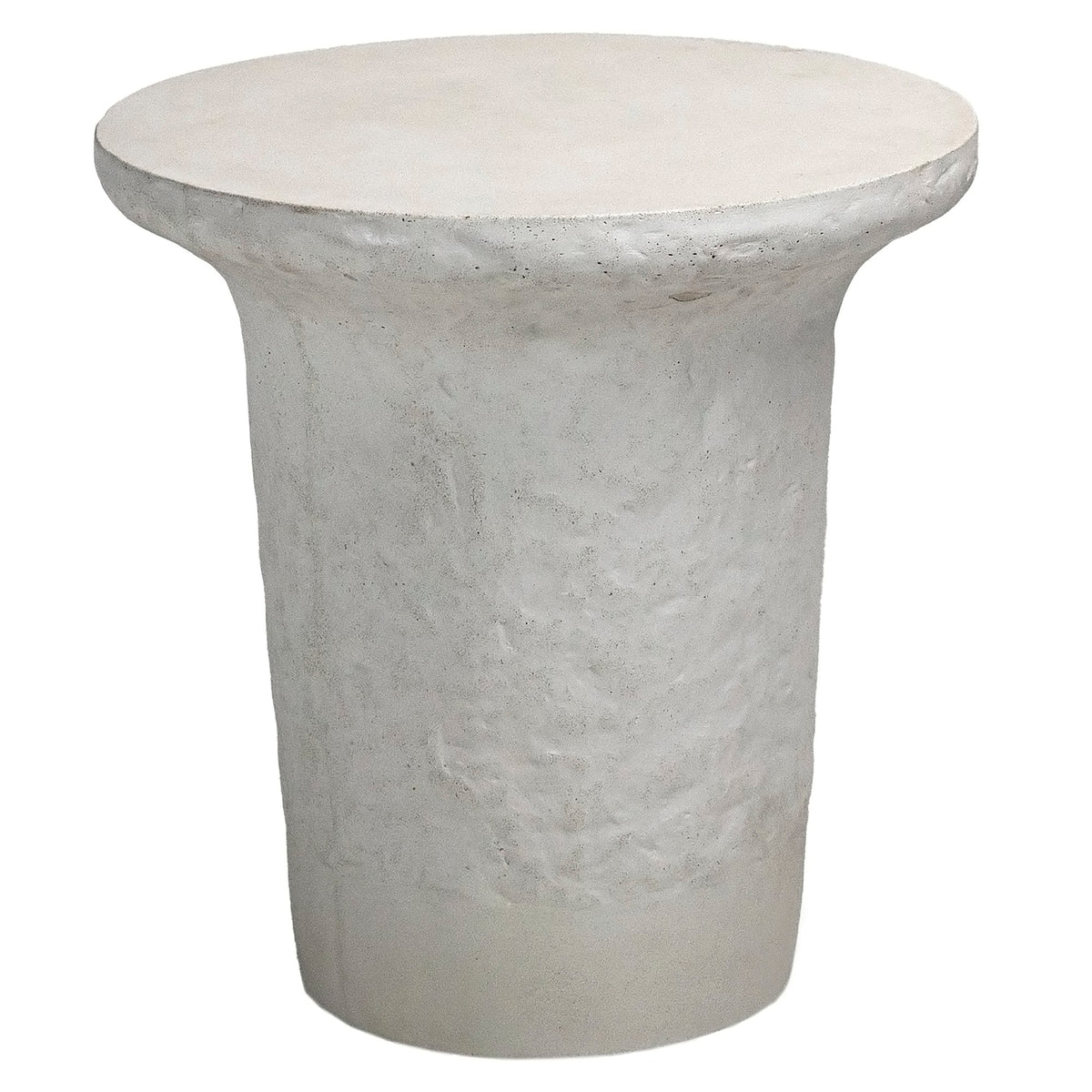 Yanis White Finish Outdoor Side Table