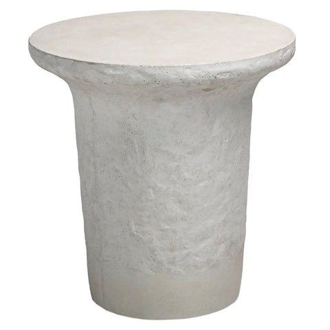 Yanis White Finish Outdoor Side Table