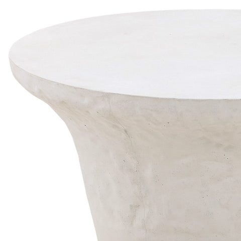 Yanis Textured White Finish Outdoor Coffee Table