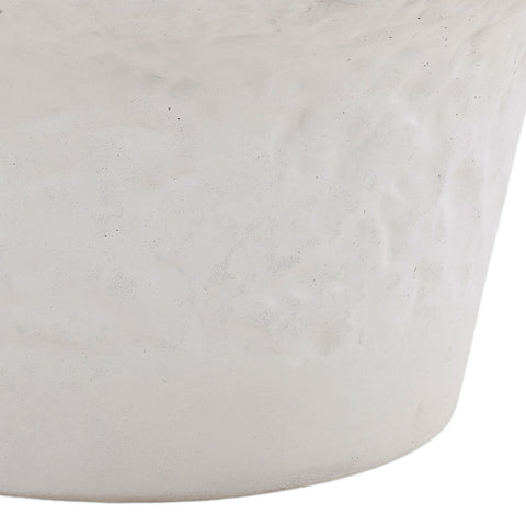 Yanis Textured White Finish Outdoor Coffee Table