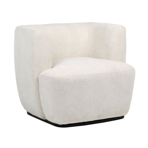 Karl Cream Upholstery with Black Base Occasional Chair