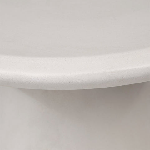 Turell Ivory Finish Outdoor Dining Table
