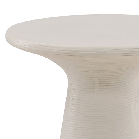 Fania Ivory Outdoor Side Table