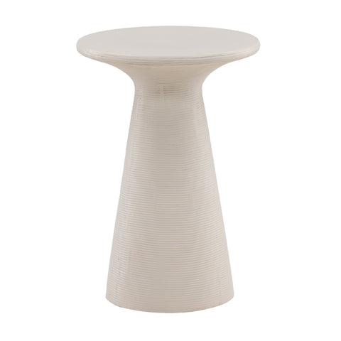 Fania Ivory Outdoor Side Table
