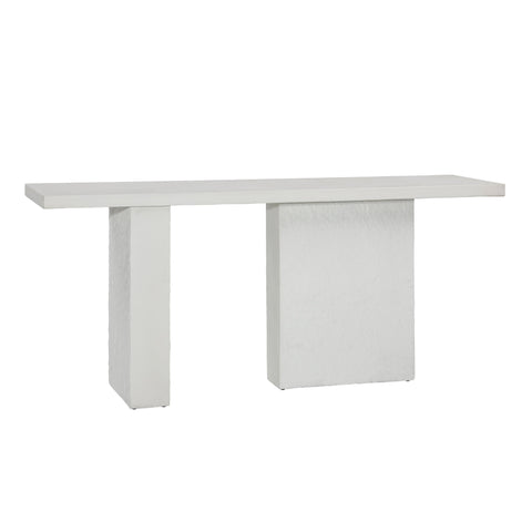 Lava White Outdoor Console Table
