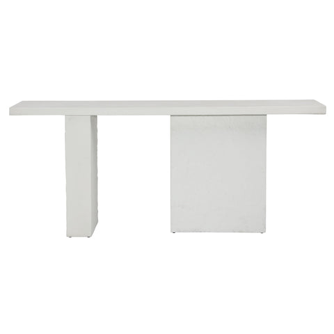 Lava White Outdoor Console Table