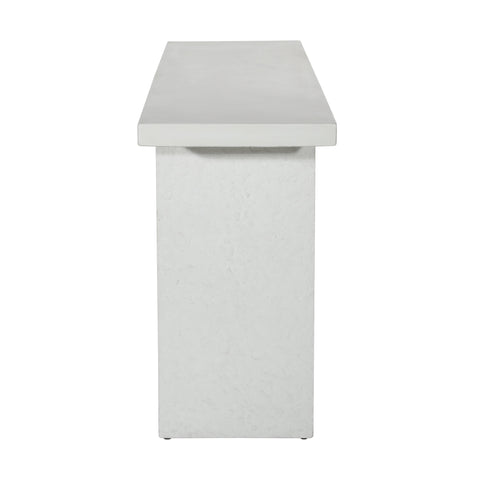 Lava White Outdoor Console Table