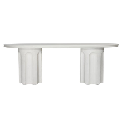 Caitie White Outdoor Dining Table