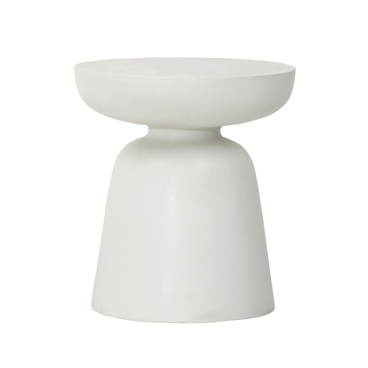 Gill White Outdoor Side Table