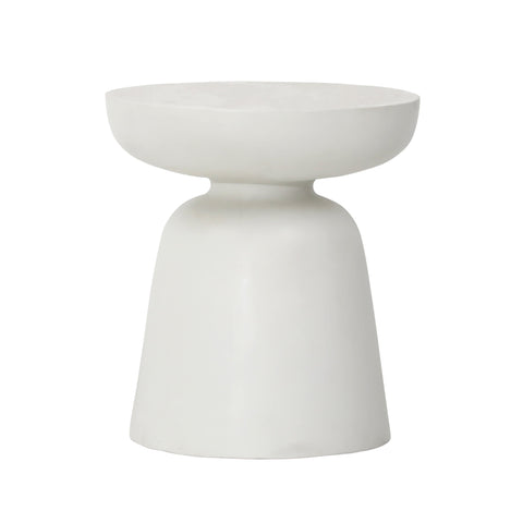 Gill White Outdoor Side Table