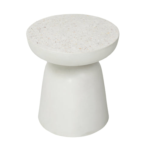 Gill White Outdoor Side Table