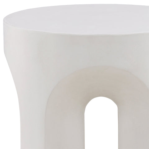 Hutchins Ivory Outdoor Side Table