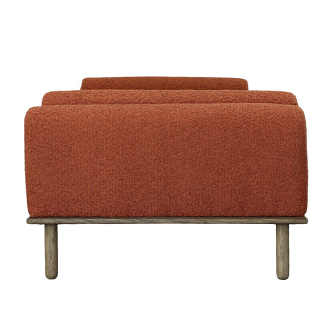 Zimmerman Rust Upholstery with Distressed Brown Legs Daybed