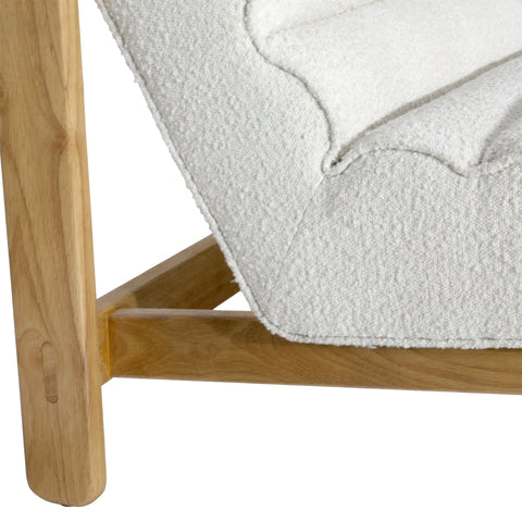 Juno Off White and Natural Occasional Chair