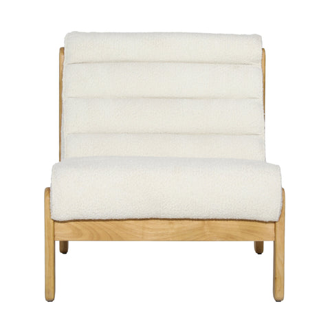 Juno Off White and Natural Occasional Chair