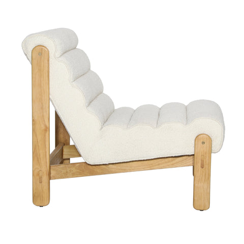 Juno Off White and Natural Occasional Chair