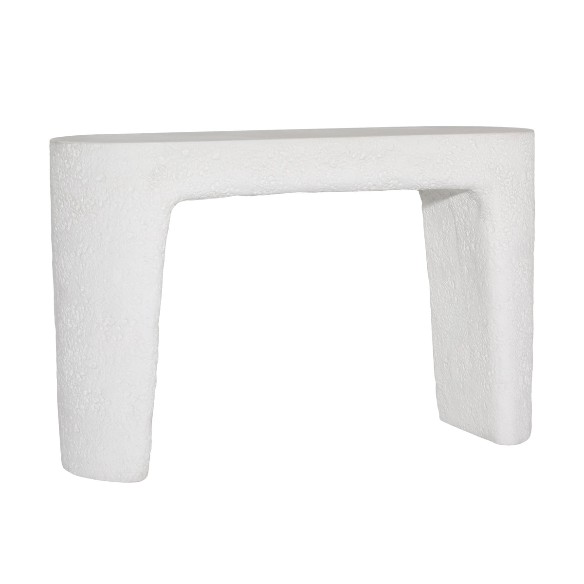 Lonnie Ivory Outdoor Console Table