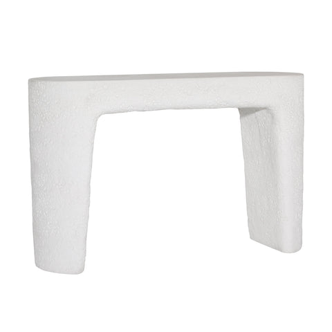 Lonnie Ivory Outdoor Console Table