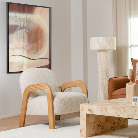 Winnie Venice Sand and Natural Occasional Chair